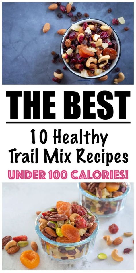 Recipes Under 100 Calories, Homemade Trail Mix Recipes, Healthy Trail Mix Recipes, Low Calorie High Protein Snacks, Healthy Low Calorie Dinner, Trail Mix Snack, 500 Calories Recipes, Healthy Trail Mix, Free Popcorn