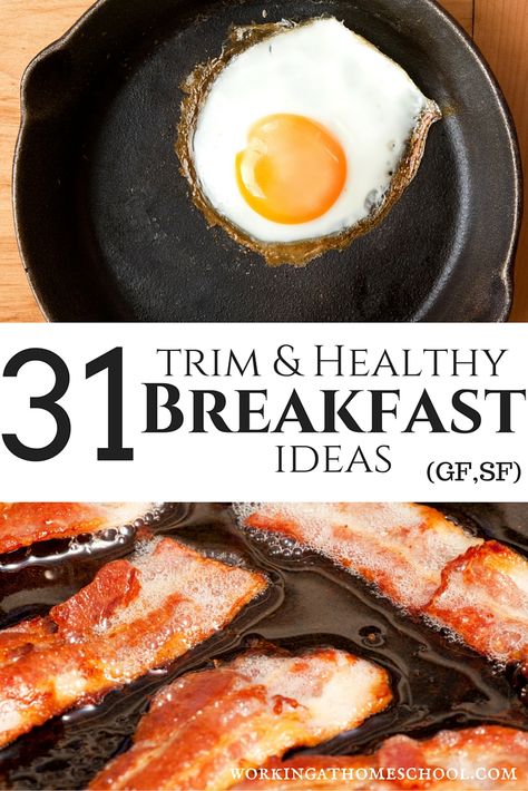 31 No-Cereal Breakfast Ideas - gluten-free, sugar-free, perfect for Trim Healthy Mama! Great list! Trim Healthy Mama Breakfast, Thm Breakfast, Trim Healthy Recipes, Trim Healthy Mama Plan, Trim Healthy Momma, Trim Healthy Mama Recipes, Healthy Breakfast Ideas, Thm Recipes, Trim Healthy Mama