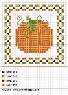 Autumn Cross Stitch Patterns, Pumpkin Cross Stitch, Fall Cross Stitch, Cross Stitch Freebies, Halloween Cross Stitch Patterns, Halloween Cross Stitches, Cross Stitch Love, Cross Stitch Needles, Mini Cross Stitch