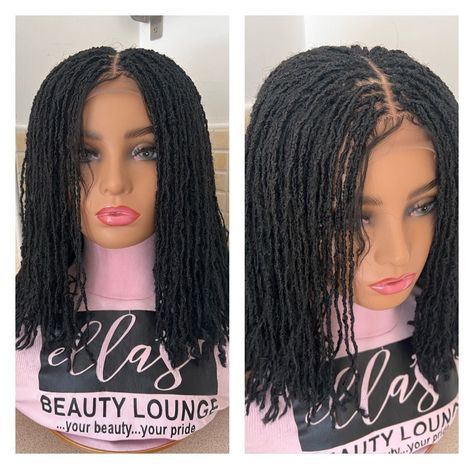 READY TO SHIP Sister locs dreads wig by EllasBeautyLounge on Etsy Dreads Wig, Loc Wig, Dread Wig, Hair Dreadlocks, Fringe Braid, Kanekalon Hair, Shaved Side, Dread Locks, Shaved Side Hairstyles