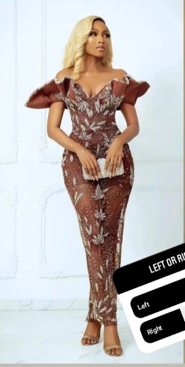 Wedding Guest African Dress, Aesobi Dresses, Nigerian Traditional Dresses, Nigerian Lace Dress, Matric Farewell, Nigerian Lace Styles Dress, African Wedding Attire, Best African Dresses, Lace Gown Styles