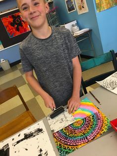 RADIAL SYMMETRY PRINTMAKING – 4TH GRADE – Art with Mrs Filmore Collage Art Projects Elementary, Year 3 Art Ideas, 4th Grade Art Lessons, Art Club Projects, Grade 1 Art, Radial Symmetry, Classe D'art, Printmaking Projects, 8th Grade Art