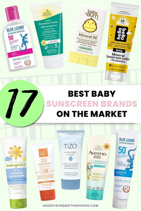 Best Baby Sunscreen, Pregnancy Safe Skin Care, Baby Sunscreen, Spray Sunscreen, Safe Sunscreen, Sunscreen Stick, Safe Skincare, Kids Sunscreen, Best Sunscreens