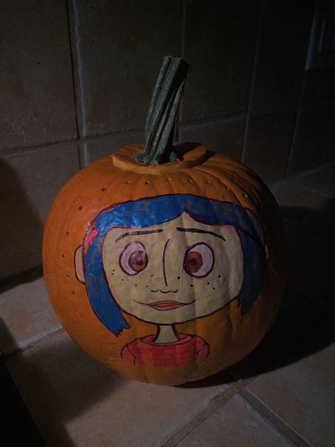 Painted coraline halloween pumkin ideas #halloween #aesthetic #halloweenideas #pumpkin #picoftheday #pictures #pic #pinterest #photography #photooftheday #photo #coraline Coraline Painted Pumpkin, Coraline Pumpkin Painting Ideas, Pumpkin Painting Coraline, Pumpkin Painting Ideas Coraline, Coraline Pumpkin Painting, Halloween Pumkin Ideas, Coraline Pumpkin, Halloween Pumpkin Ideas, Cute Painted Pumpkin Ideas