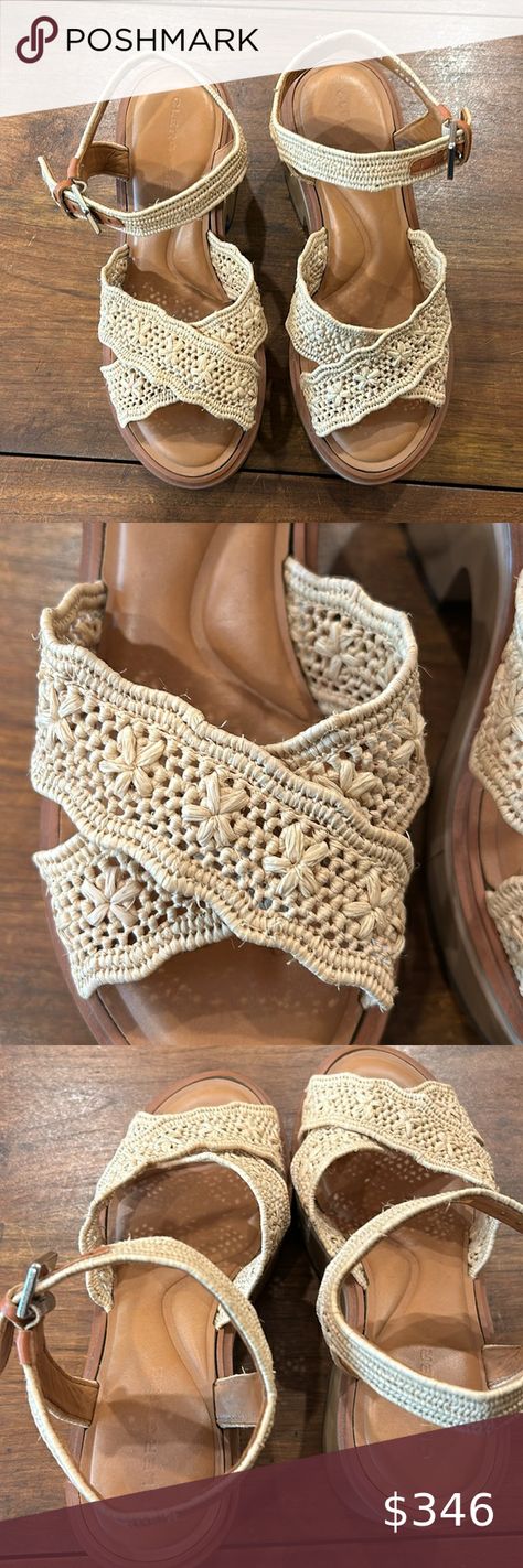 New Clergerie Sandals in Natural Raffia size 38 Robert Clergerie, French Designer, French Design, Sandals, Brand New, Tags, Plus Fashion, Fashion Design, Fashion Tips