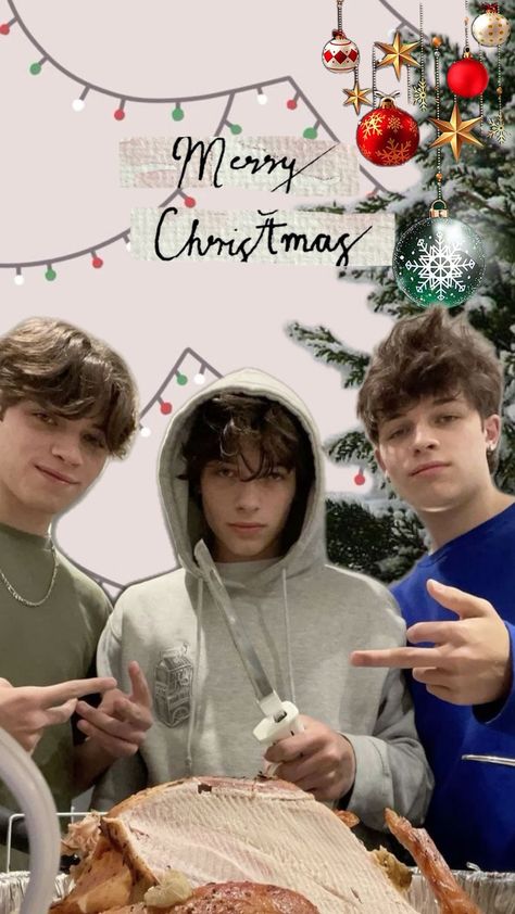 sturniolo triplets christmas wallpaper #sturniolostriplets #chrissturniolo #nicksturniolo #mattsturniolo #nickmattchris Christmas Wallpaper Sturniolo Triplets, Matt Sturniolo Christmas Wallpaper, Chris Sturniolo Christmas Wallpaper, Christmas Sturniolo Wallpaper, Aesthetic Sturniolo Triplets Wallpaper, Sturniolo Triplets Christmas Wallpaper, Sturniolo Christmas Wallpaper, Sturniolo Triplets Wallpaper Collage, Sturniolo Wallpaper Aesthetic