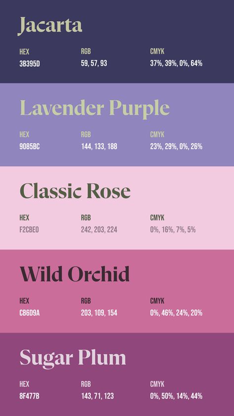 Colors:
3B395D
9085BC
F2CBE0
CB6D9A
8F477B Color Pallete Character, 9 Colour Palette, Warm Purple Color Palette, 3 Colors Palette, Colour Palette Code, Purple Color Palette Combination, Deep Purple Color Palette, Shade Color Palette, Ethereal Color Palette