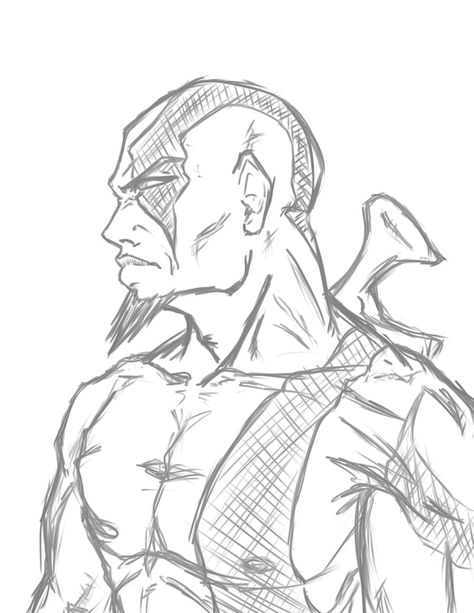 Kratos W I P By Phoenixiii On Deviantart Samurai Drawing, Marvel Art Drawings, Drawing Anime Bodies, Comic Art Sketch, Pencil Drawings Of Animals, Naruto Sketch Drawing, Dragon Ball Painting, Naruto Sketch, Marvel Drawings