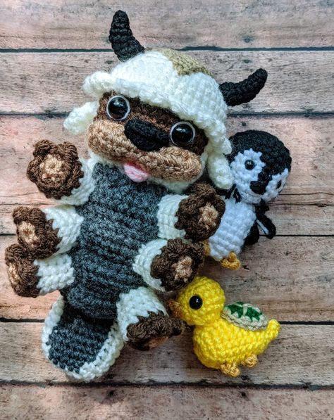 Penguin Amigurumi, Pola Amigurumi, Fun Crochet Projects, Crochet Design, Diy Crochet Projects, Aang, Avatar The Last Airbender, Crochet Dolls, Stuffed Animal Patterns