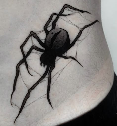 Spider Shadow Tattoo, Spider Tattoo For Women, Side Body Tattoos, Ojo Tattoo, Upper Thigh Tattoos, Shadow Tattoo, Mother Nature Tattoos, Shoulder Blade Tattoo, App Filter