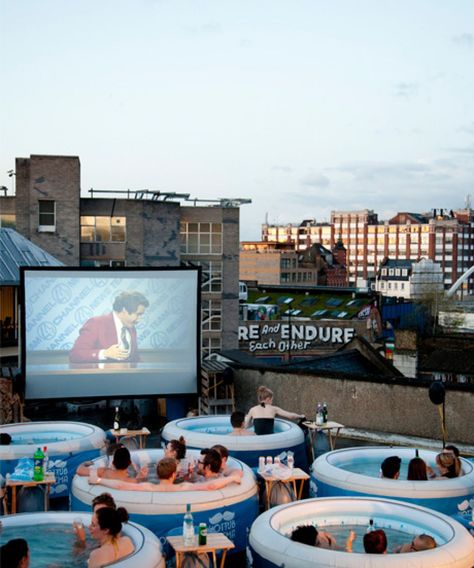 Open Air Cinemas In London — Outdoor Film Screenings Gerobak Dorong, Outdoor Cinema, Fotografi Kota, Outdoor Movie, Cool Ideas, Cool Inventions, Movie Theater, Albania, Movie Night