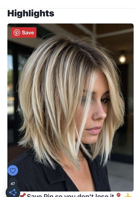 Discover 30 chic short hairstyles that suit every hair type and texture. Perfect for your next salon visit! Thick Hair Bobs Medium, Medium Length Bobs For Fine Hair, Short Hairstyle Women Bob Cut, Trendy Hair Cuts 2024, Floating Bob Haircut, Very Thick Hair Haircut, Shaggy Lob For Fine Hair Round Face, Short Highlighted Hairstyles, Chic Hairstyles Medium