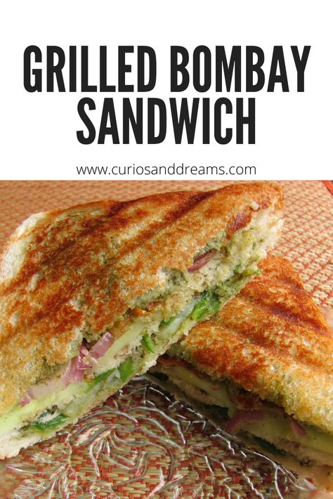 Indian Sandwich Recipes, Bombay Sandwich Recipe, Chutney Sandwich Indian, Sandwich Recipes Vegetarian Indian, Indian Sandwich, Mumbai Sandwich Recipes, Bombay Sandwich, Green Chutney Recipe India For Sandwich, Recipes Cucumber