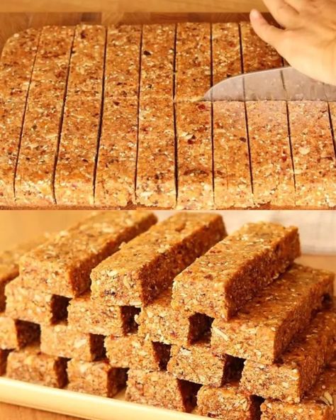 Fruit And Nut Granola, Nut Granola Bars, Fruit And Nut Bars, Nut Bars, Nut Granola, Healthy Granola Bars, Granola Recipe Bars, Homemade Granola Bars, Granola Healthy