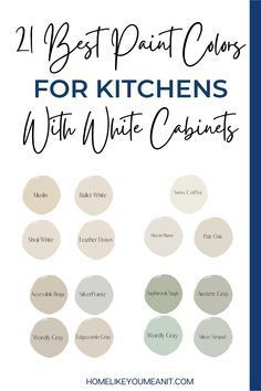 White Cabinets What Color Walls, Neutral Paint For Kitchen, Paint Colors To Go With White Cabinets, Kitchen Paint Ideas White Cabinets, Kitchen Wall Colors For White Cabinets, Kitchen Wall Colors Ideas, Neutral Kitchen Design Ideas, Best White Cabinet Color, Best Kitchen Paint Colors With White Cabinets