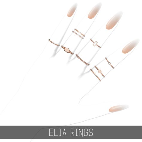 Sims 4 Rings Patreon, Sims4 Rings, Sims4 Jewelry, Sims Jewelry, Sims4 Accessories, Sims 4 Nails, Mods Sims 4, Sims 4 Piercings, Clothes Cc