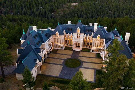 Evergreen Colorado, Mega Mansions, House Property, Mansions Homes, Grand Staircase, Patio Stones, Front View, House Inspo, Luxury House