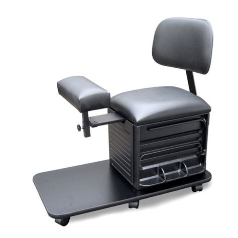 Pedicure Station Ideas, Pedicure Station, Nail Salon Furniture, Spa Pedicure Chairs, Stool With Back, Nail Station, Diy Pedicure, Spa Pedicure, Home Nail Salon