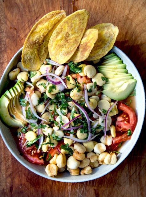 Lupini Bean Ceviche - WILD GREENS & SARDINES Lupini Beans Recipe, Spinach Leek, Nourishing Food, Homemade Corn Tortillas, Ceviche Recipe, Raw Fish, Plantain Chips, Mexican Food Recipes Authentic, Bean Recipes