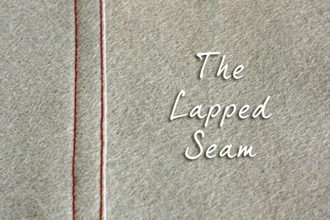 Basic Lapped Seam - Tutorial - Things for Boys Lapped Seam, Sewing Seams, Sewing Courses, Sewing 101, Hand Embroidery Kit, Sew Easy, Small Sewing Projects, Sewing Design, Sewing Lessons