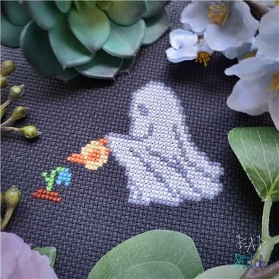 Detailed Image View Witch Cross Stitch Pattern, Halloween Cross Stitch Charts, Witch Cross Stitch, Halloween Cross Stitch, Halloween Cross Stitch Patterns, Applique Kit, Small Cross Stitch, Cross Stitch Supplies, Halloween Cross Stitches