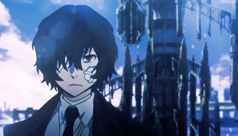 Dazai Gif, Illegal Websites, Takes One To Know One, Black And White Gif, Banner Gif, Avatar Aang, Dazai Osamu, 90s Anime, Bongou Stray Dogs