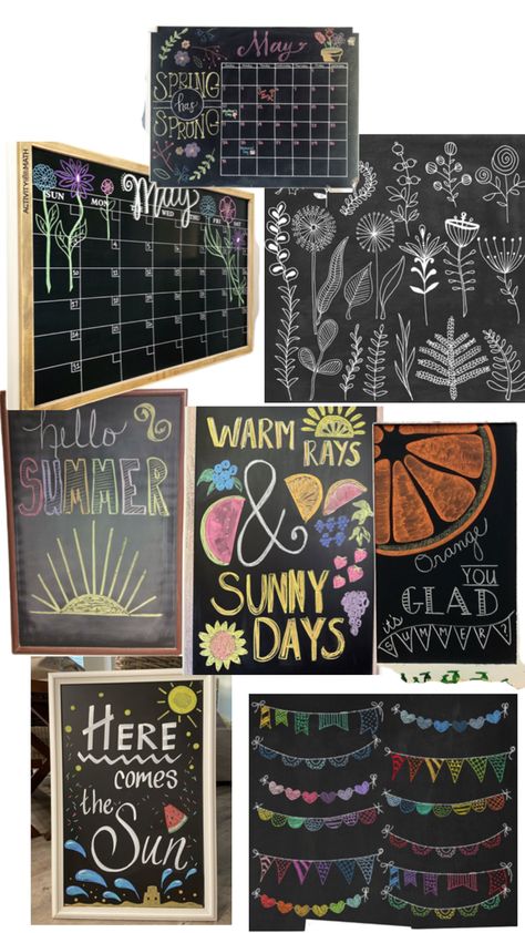 Sun Activity, May Calendar, Chalkboard Calendar, Chalkboard Wall, Dry Erase Board, Dry Erase, Chalkboard, Chalk, 10 Things