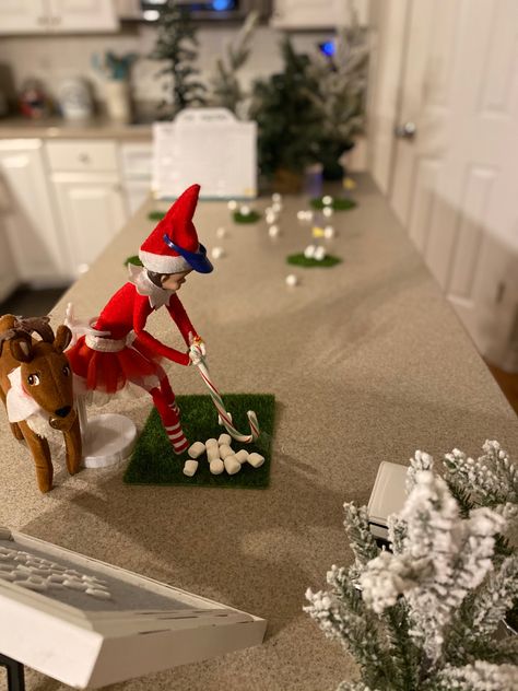 Elf On The Shelf Golf, Elf Golfing, The Masters Golf, Masters Golf, Elf Fun, Elf Ideas, The Masters, Shelf Ideas, On The Shelf