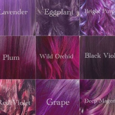 42 Best Hair Colour Styles - Get Your Inspiration Today for 2019!, Hair Colour To decide what color to dye your hair, determine the type of your appearance. Skin tone and eye color influence which shade will look most..., Hair Colour Style Violet Hair Colors, Dyed Hair Ombre, Magenta Hair, Plum Hair, Violet Hair, Shades Of Violet, Hair Color Pastel, Hair Color Purple, Hair Color Highlights