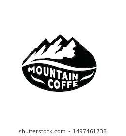 Mountain Coffee Logo, Coffee Bean Logo, Mountain Logo, Coffee Van, Cup Logo, Mountain Coffee, Mountain Logos, Vans Logo, Cafe Logo