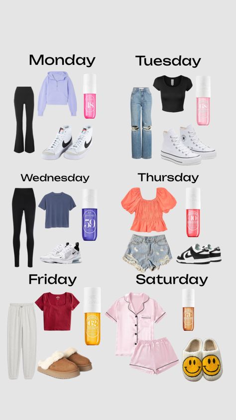 #outfits #outfitsinspo #preppy Outfits Of The Week, Preppy Outfits For School, Weekly Outfits, School Fits, Cute Fits, School Outfit, Preppy Outfits, School Outfits, Cute Outfits