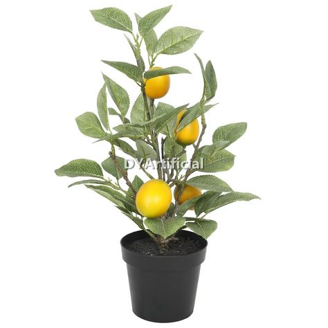 Potted Artificial Small Lemon Plants 22CM Office Desk Bedroom, Plant Troughs, Fake Lemons, Living Room Office Desk, Lemon Plant, Outdoor Topiary, Sicilian Lemon, Fern Plant, Office Plants