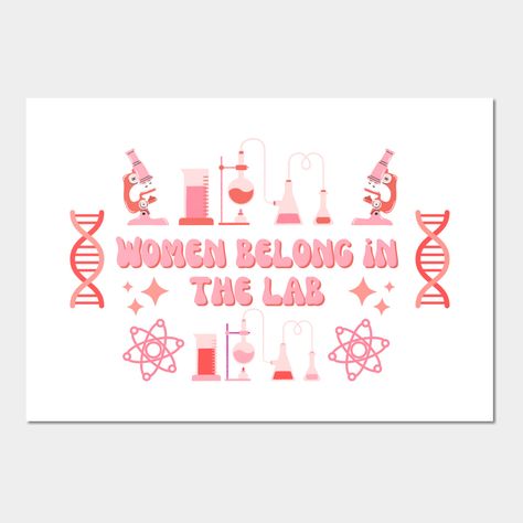 Women in stem aesthetic pink feminist design -- Choose from our vast selection of art prints and posters to match with your desired size to make the perfect print or poster. Pick your favorite: Movies, TV Shows, Art, and so much more! Available in mini, small, medium, large, and extra-large depending on the design. For men, women, and children. Perfect for decoration. Woman In Stem Quotes, Pink Stem Aesthetic, Woman In Stem Aesthetic Pink, Women In Stem Quotes, Women In Stem Aesthetic, Stem Aesthetic, Woman In Stem, Stem Posters, Scientific Poster