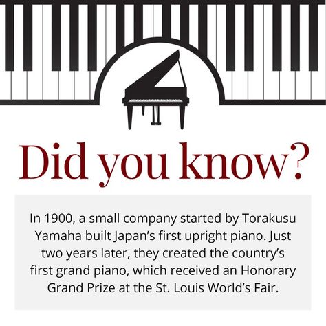 Piano Video, Fact Of The Day, Upright Piano, Small Company, Grand Piano, World's Fair, Anniversary Celebration, Did You Know, Fun Facts