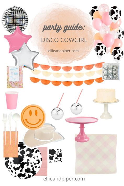 Vintage Cowgirl Birthday Party, Boho Cowgirl Birthday Party, Disco Cowgirl First Birthday, 27 Birthday Ideas, Disco Cowgirl Party, Rodeo Baby Shower, Rodeo Birthday Parties, Strawberry Shortcake Birthday, 7 Birthday