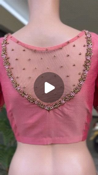 Simple Net Blouse Designs, Net Blouse Designs, Net Saree Blouse Designs, Net Saree Blouse, Blouse Inspiration, Netted Blouse Designs, Net Blouse, Net Blouses, Embroidered Designs