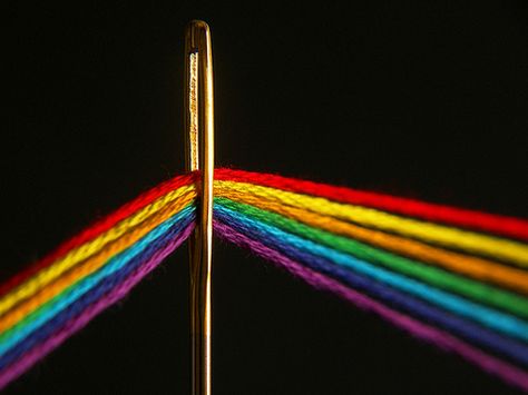 Dark Side of the Loom | Man Made DIY | Crafts for Men | Keywords: sewing, art, thread, photography Foto Macro, Rainbow Bright, Foto Tips, Taste The Rainbow, Love Rainbow, Color Spectrum, Over The Rainbow, World Of Color, Art Plastique