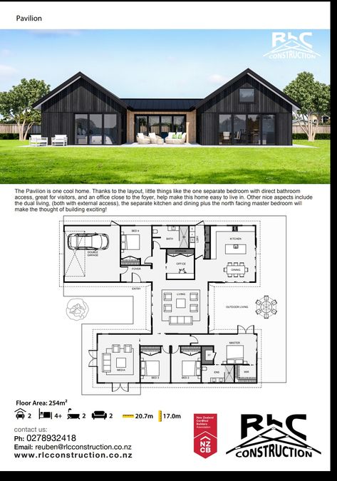 Cost Effective House Plans, Modern Barndominium Exterior, Barn Style House Plans, Modern Barn House, Sims House Plans, House Construction Plan, House Layout Plans, Shed Homes, Beautiful House Plans