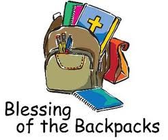 Blessing Of The Backpack Tags, Backpack Blessing Tags Printable, Blessing Of The Backpacks Ideas, Prayer Ideas, Worship Ideas, Backpack Cover, Childrens Sermons, School Prayer, Blessing Bags