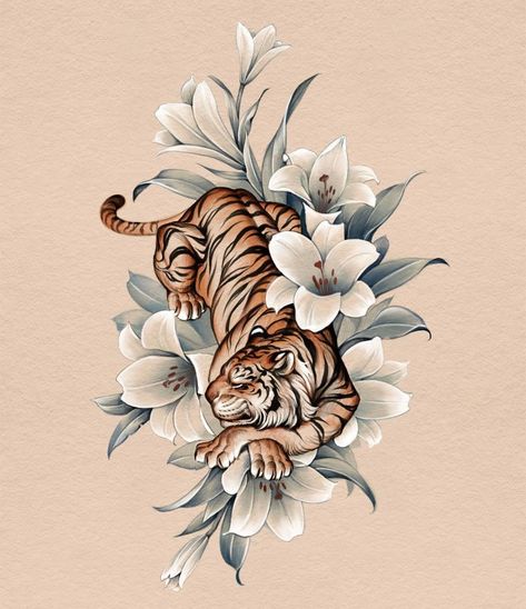 Animal Tattoo Stencil, Tattoo Stencil Ideas, Mandala Elephant Tattoo, Tiger Tattoos, Tier Tattoo, Realistic Tattoo Sleeve, Tiger Artwork, Album Artwork Cover Art, Upper Arm Tattoos