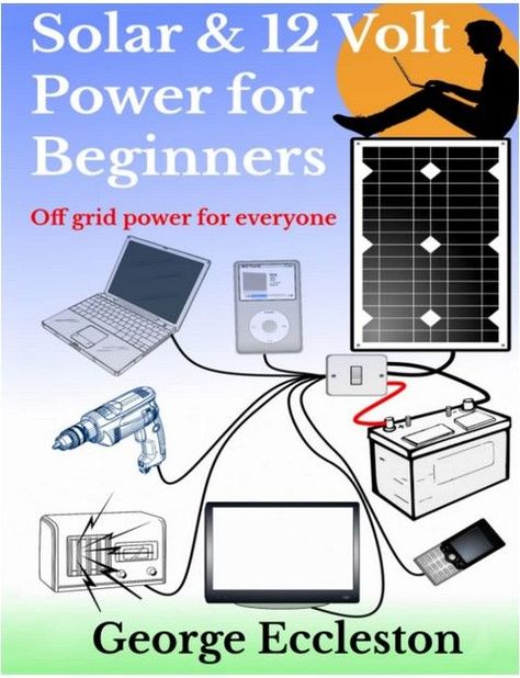 This book is a straightforward guide for the complete beginner! In less than a day you will learn how to: ◆ Choose, size and connect up a Solar Panel and 12-volt batteries ◆ Choose, wire up and use simple lighting for sheds, boats & vehicles ◆ Run mains powered power tools from a 12-volt power source ◆ Power and watch televisions anywhere and at any time ◆ Power and charge laptops and other devices ◆ And much, much more! Solaire Diy, Diy Solar Power System, Diy Solar Power, Off Grid Home, Rv Solar Power, Solar Power Energy, Solar Energy Projects, Rv Solar, Solar Power Diy