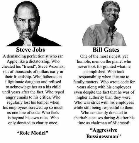 Bill Gates/Steve Jobs... Seriously ppl.  Stop worshipping Steve jobs and apple.  Not a great guy and appl steals open source code and charges you an arm and a leg for it Bill Gates Steve Jobs, Funny Headlines, Steve Wozniak, Public Opinion, Bill Gates, Success Story, Steve Jobs, Inspirational People, Gate