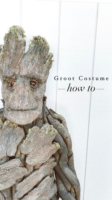 Groot Cosplay, Groot Costume, Hot Glue Sticks, Foam Glue, Kid Dress, Couple Things, Kids Dress Up, Make Believe, Cosplay Diy