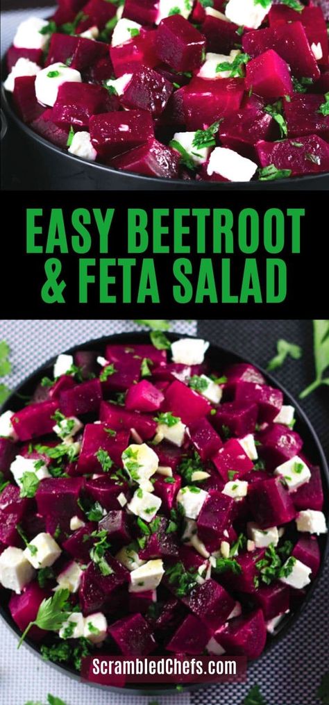 Beetroot And Feta Salad, Beet Salad Recipe, Beetroot Recipes, Beet Salad Recipes, Feta Cheese Salad, Fresh Beets, Beetroot Salad, Salad Easy, Beet Recipes