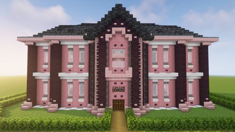 In this Minecraft tutorial, I show you how to build a Cherry Wood mansion in just a few simple steps! #minecraftcherrywood #minecraftcherryhouse #minecraftcherrywoodhouse #cherrywood #minecraft #minecraftcherrywoodmansion Aesthetic Minecraft Builds Castle, Minecraft Cherrywood, Cherry Blossom Floor Minecraft, Cherrywood Minecraft Builds, Cherry Blossom Wood Minecraft, Cherry Wood House Ideas Minecraft, Cherry Mansion Minecraft, Cherry Blossom Staircase Minecraft, Minecraft Castle Ideas Simple