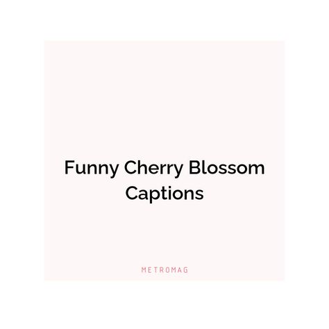 Make your Instagram posts stand out with these cherry blossom quotes and captions. Find the perfect fit for your photo and impress your followers! See all quotes and captions on https://metromag.com/cherry-blossom-quotes/ Cherry Blossom Quotes, Blossom Quotes, Captions For Instagram, All Quotes, Instagram Captions, Your Photo, Cherry Blossom, Blossom, Cherry