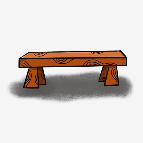 Bench Clipart, Bench Illustration, Cartoon Park, Bench Drawing, Yellow Bench, Free Cartoon Characters, Painted Benches, Cartoon Download, Construction Paper Crafts