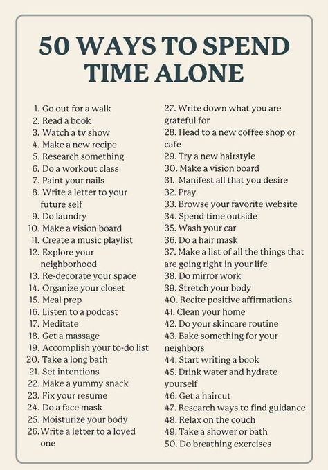 Ways To Spend Time Alone, Daglig Motivation, Spend Time Alone, Motivasi Diet, Time Alone, Self Care Bullet Journal, Vie Motivation, Writing Therapy, Things To Do When Bored