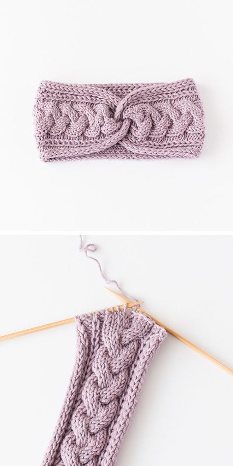 Knitted Headband Free Pattern, Knitted Headbands, Cable Knit Headband, Knit Headband Pattern, Knitting Patterns Free Hats, Fair Isles, Beginner Knitting Patterns, Crochet Headband Pattern, Crochet Ear Warmer