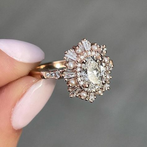 Heidi Gibson, Halo Moissanite Engagement Ring, Cute Engagement Rings, Future Engagement Rings, Oval Moissanite, Plain Bands, Dream Engagement, Dream Engagement Rings, Double Halo